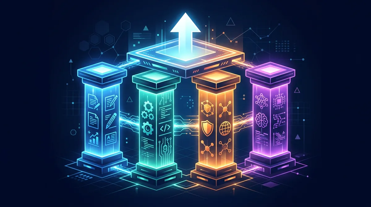 The four pillars of AEO: Content, Technical, Entity Authority, and AI-Specific Formatting