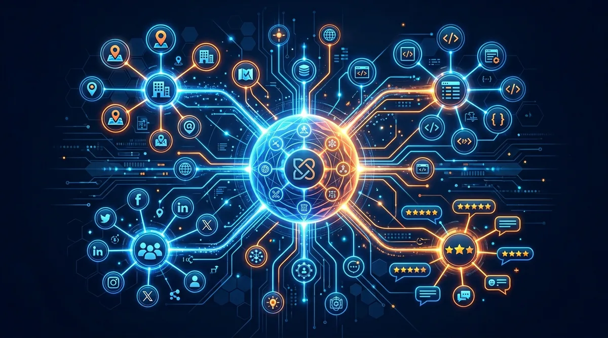 Knowledge graph showing entity signals that drive AI citations